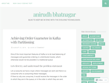 Tablet Screenshot of anirudhbhatnagar.com